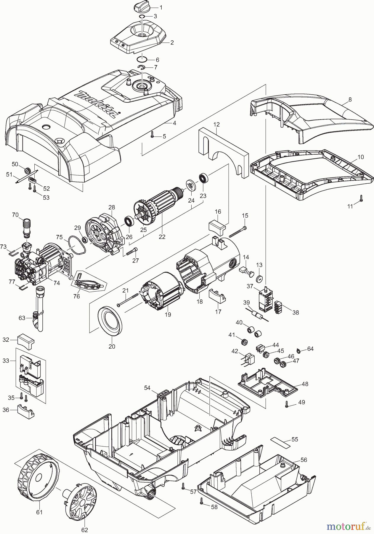  Dolmar Hochdruckreiniger Elektro HP351 1  HP351, HW1200