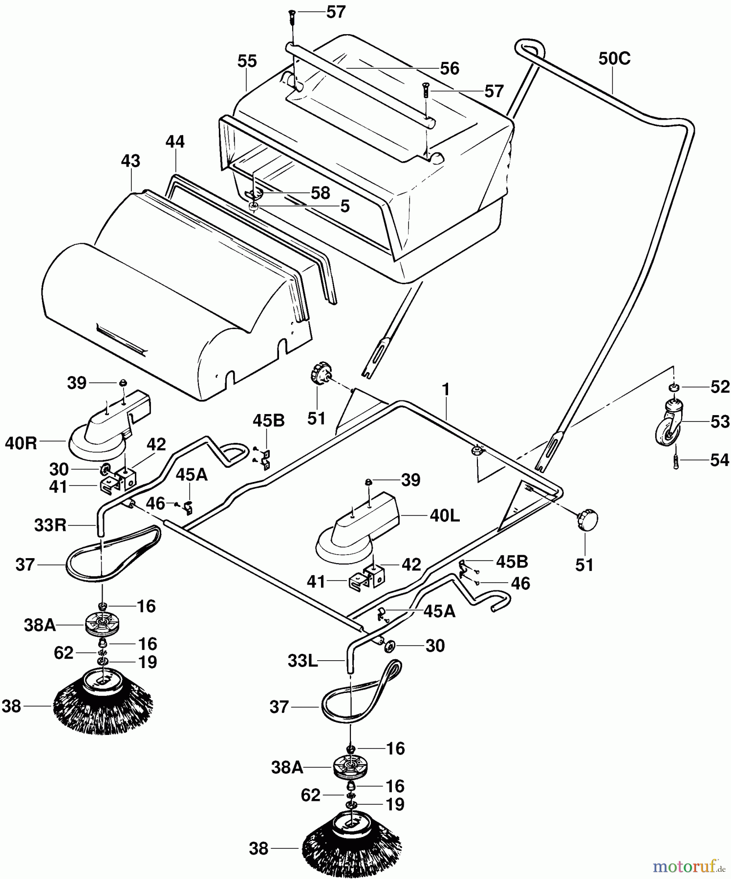  Dolmar Bodenkehrmaschinen WK-900 3  Gehäuse