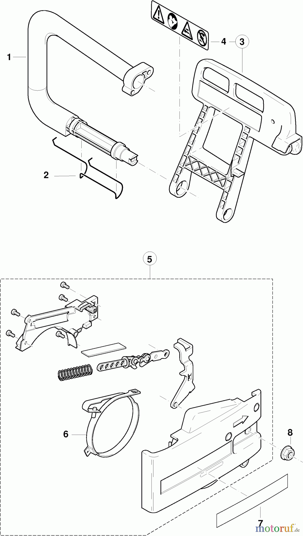  Dolmar Kettensägen Elektro Kettensäge ES-160 5  Bügelgriff, Handschutz, Kettenbremse