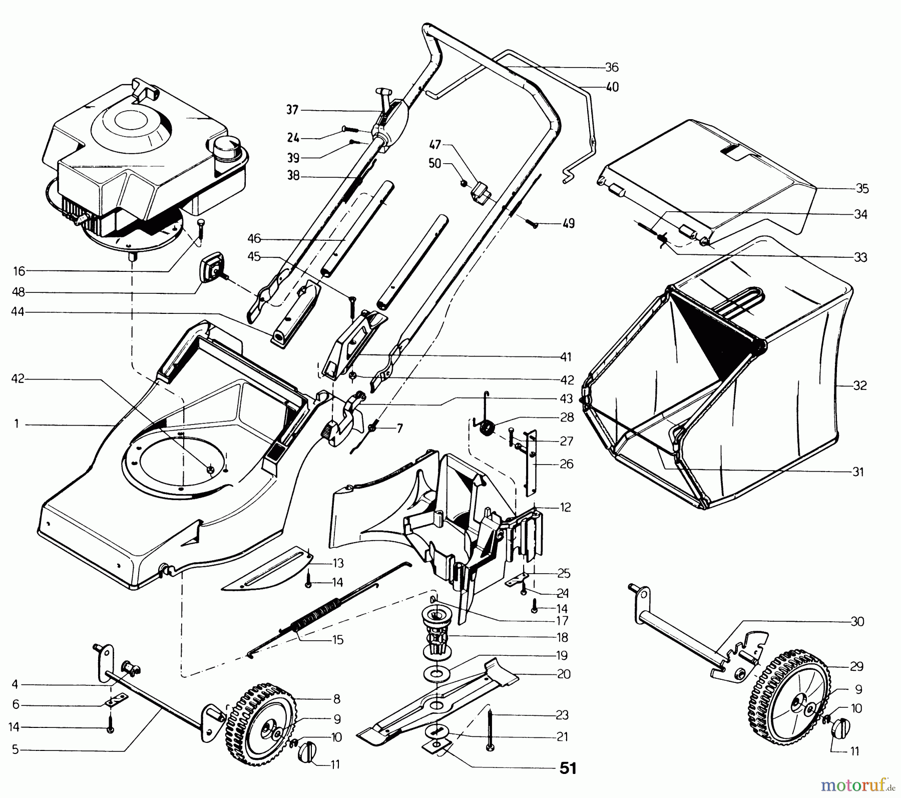  Dolmar Rasenmäher Benzin PM-4035 E PM-4035 E (1996) 5  PM-4035 E