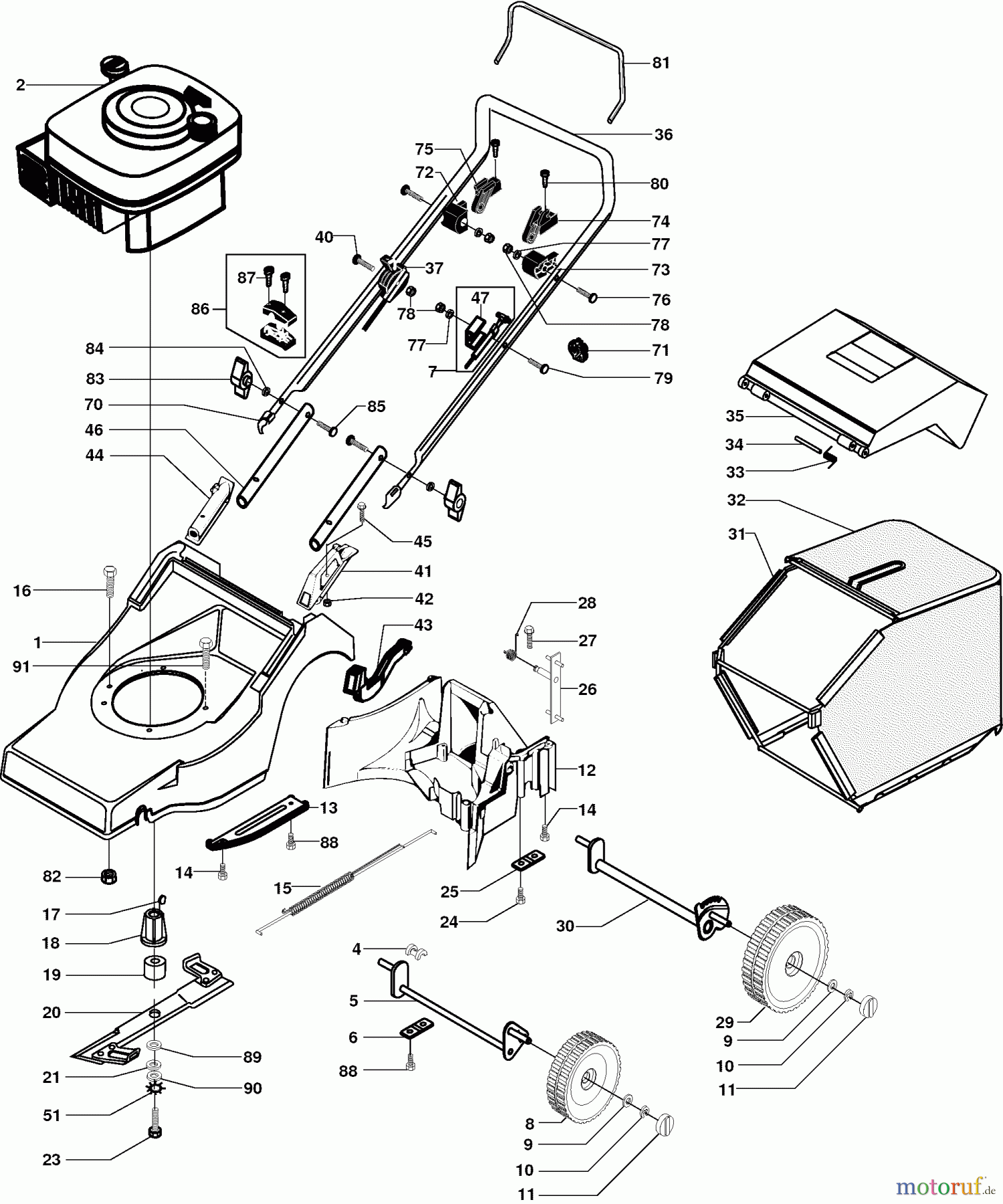  Dolmar Rasenmäher Benzin PM-4040 PM-4040 (2001) 4  PM-4040