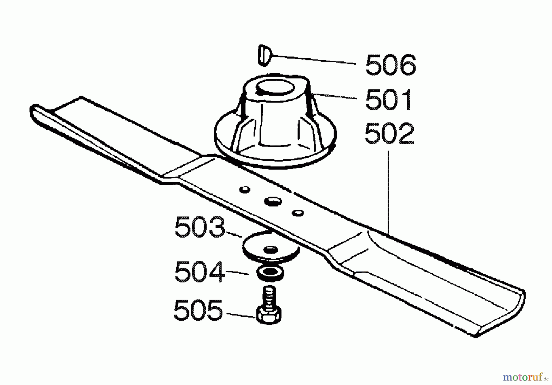 Dolmar Rasenmäher Benzin PM-48 PM-48 (2003-2004) 6 Messer