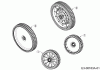 MTD Optima 46 SPBHW 12C-TH5C600 (2019) Spareparts Wheels