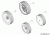 MTD 46 BS 12A-J75B600 (2020) Spareparts Wheels