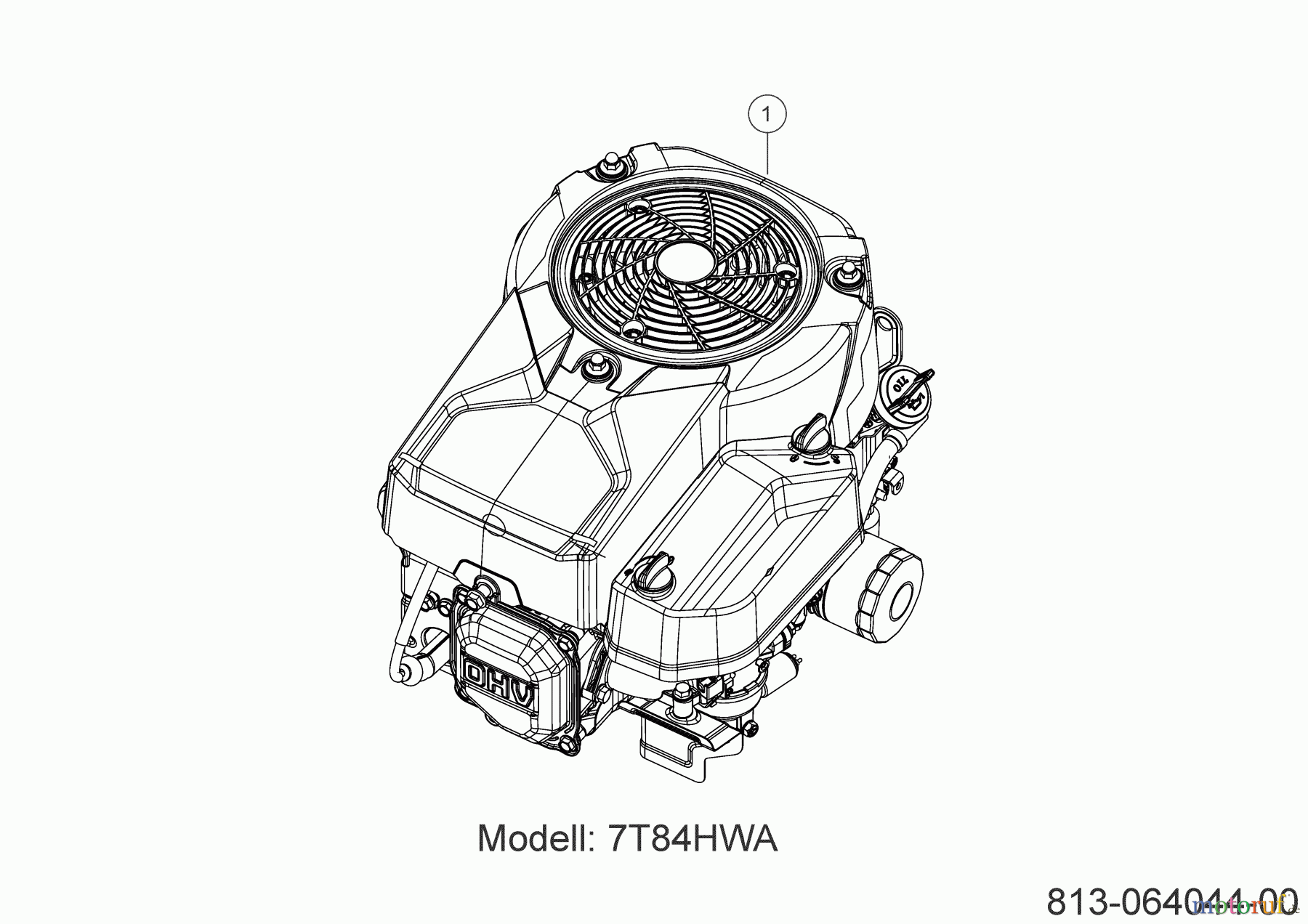 MTD Lawn tractors Smart RF 125 13A777SY600 (2023) Engine