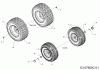 MTD Minirider 76 RDE 13B726SD600 (2023) Spareparts Wheels 13x5x6; 16x6,5x8