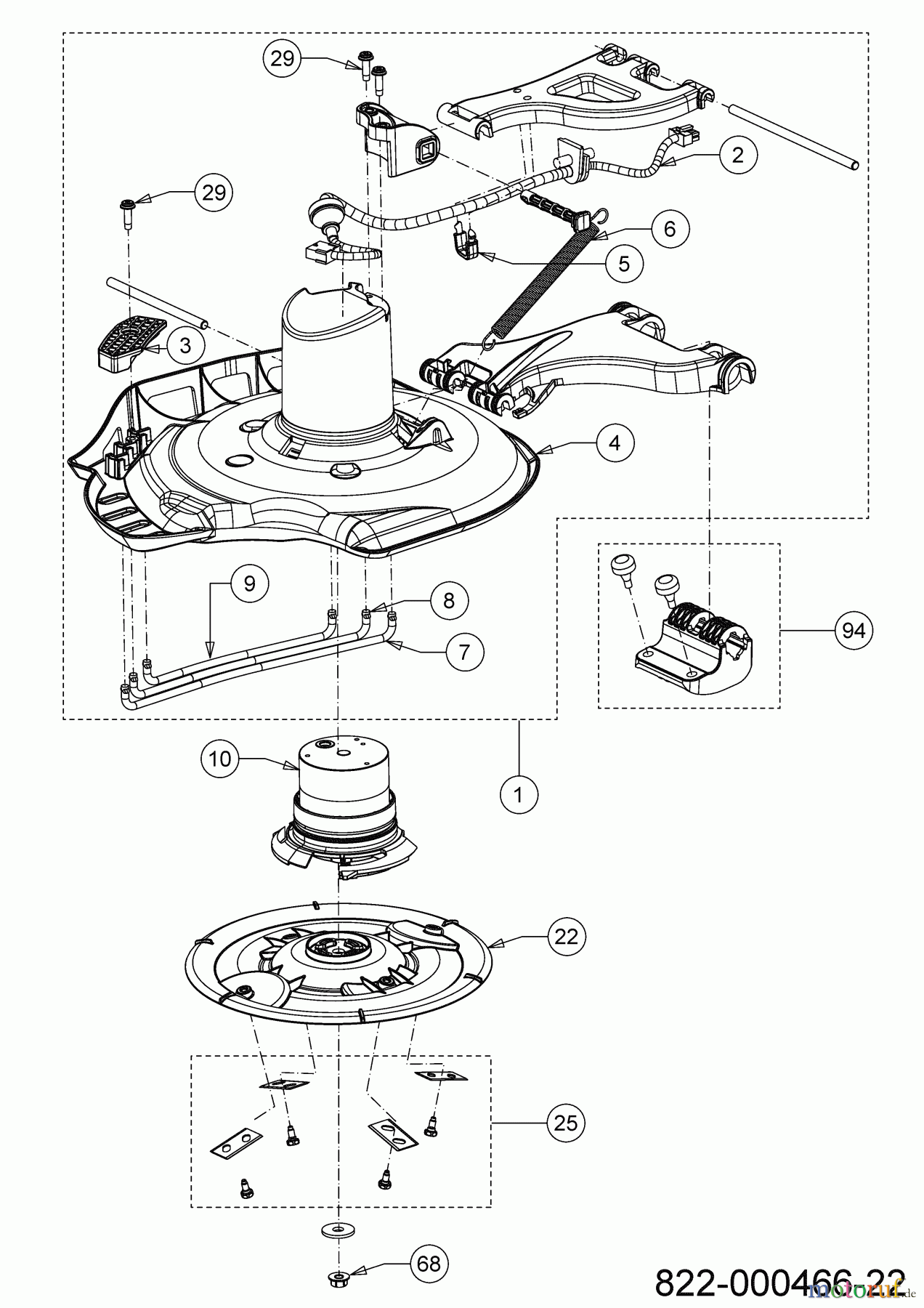 Robomow Robotic lawn mower RK1000 22AKFAFB619 (2022) Mower, cutting knife