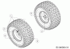Wolf-Garten Expert 105.175 H 13HN99WN650 (2016) Spareparts Front wheels 15x6