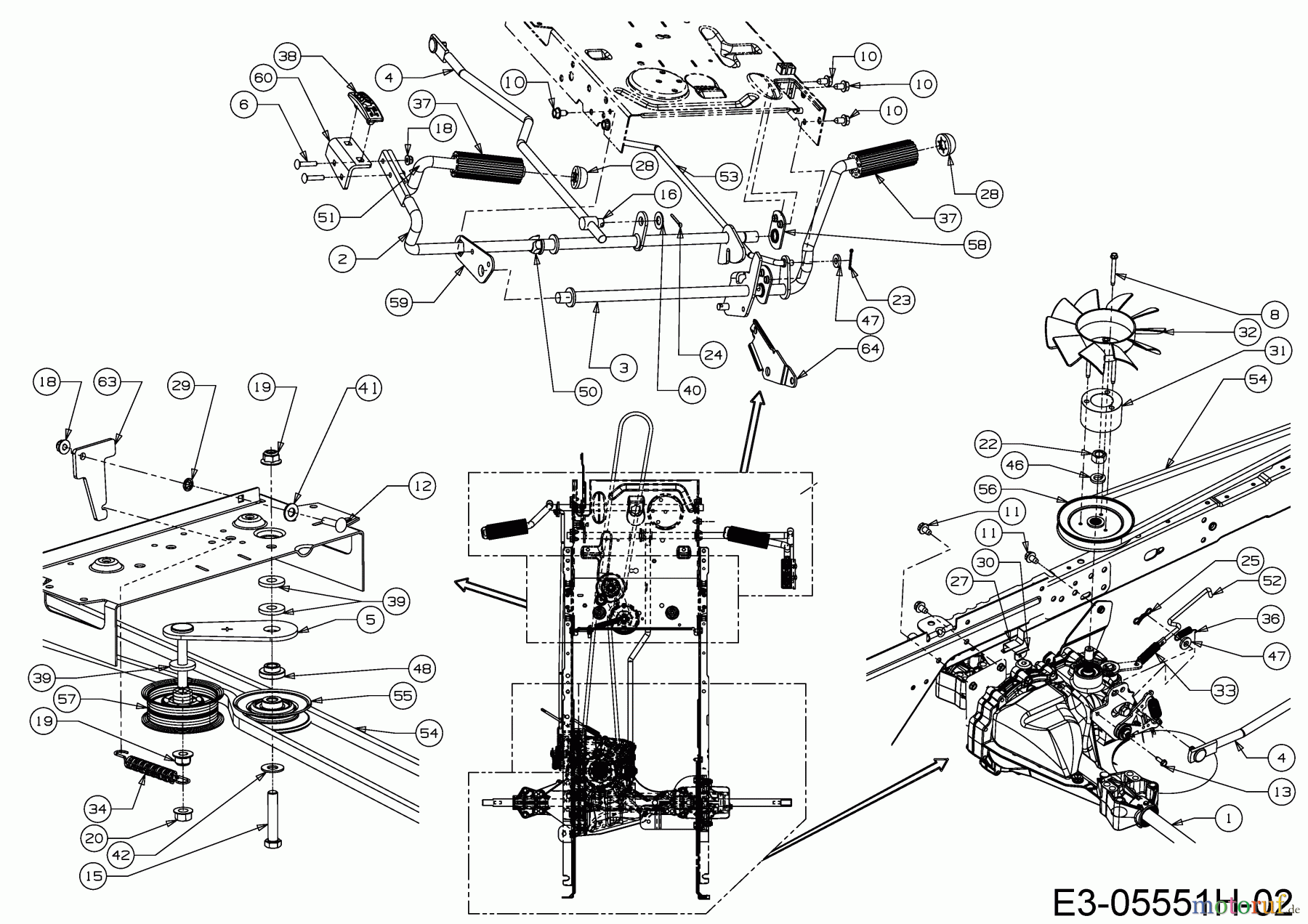  Wolf-Garten Lawn tractors E 13/92 H 13H2715E650  (2020) Hydrostatic gearbox, Belt, Pedals