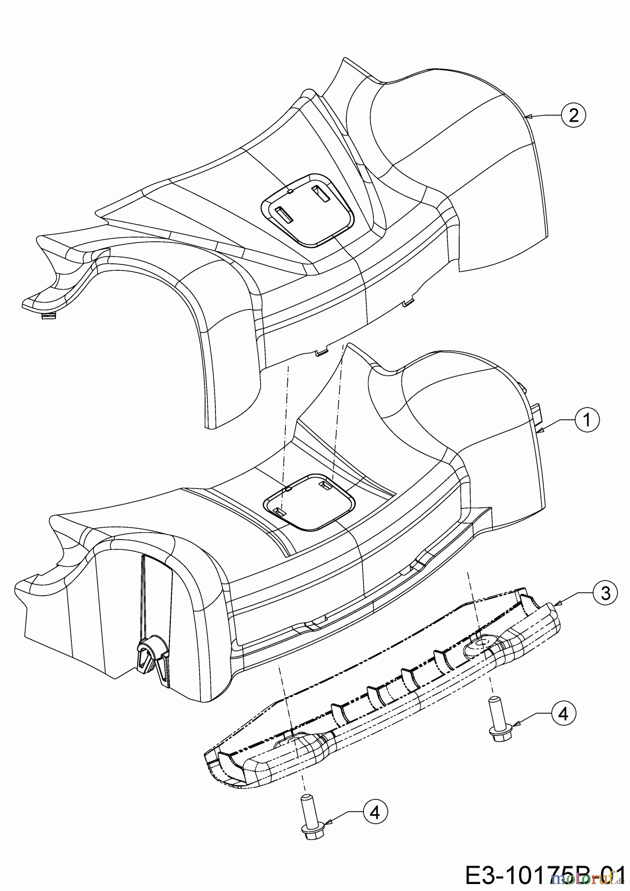  Wolf-Garten Petrol mower self propelled A 5300 A 12B-POKC650 (2020) Cover front axle