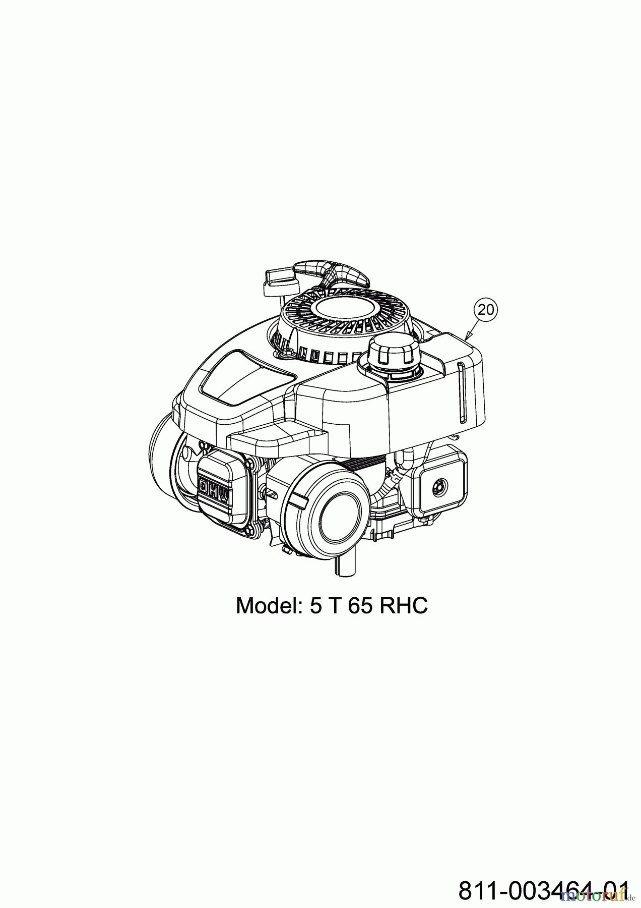  Wolf-Garten Petrol mower A 4600 11D-TOSC650 (2023) Engine