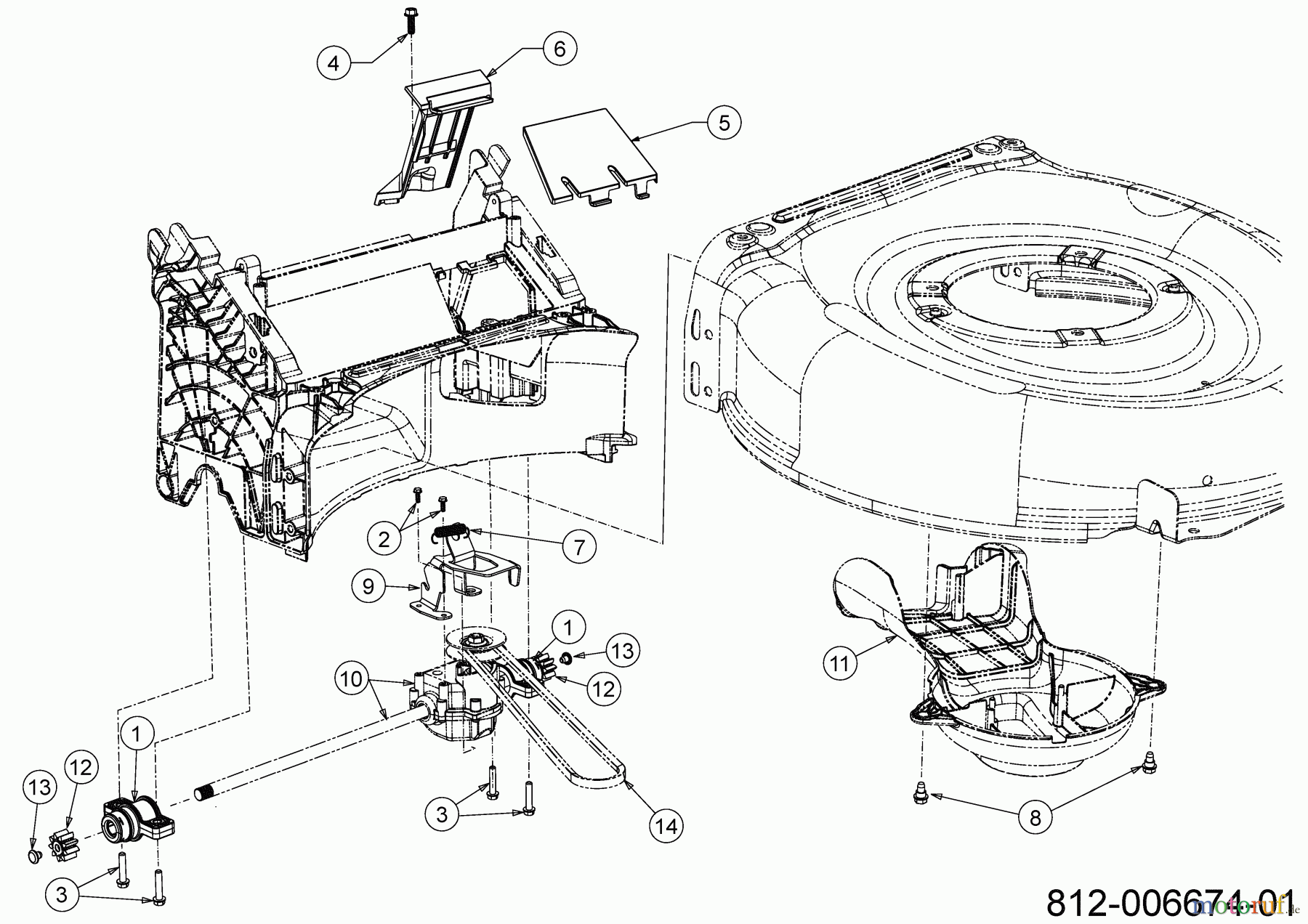  Wolf-Garten Petrol mower self propelled A 4600 A 12D-TOSC650 (2023) Gearbox, Belt