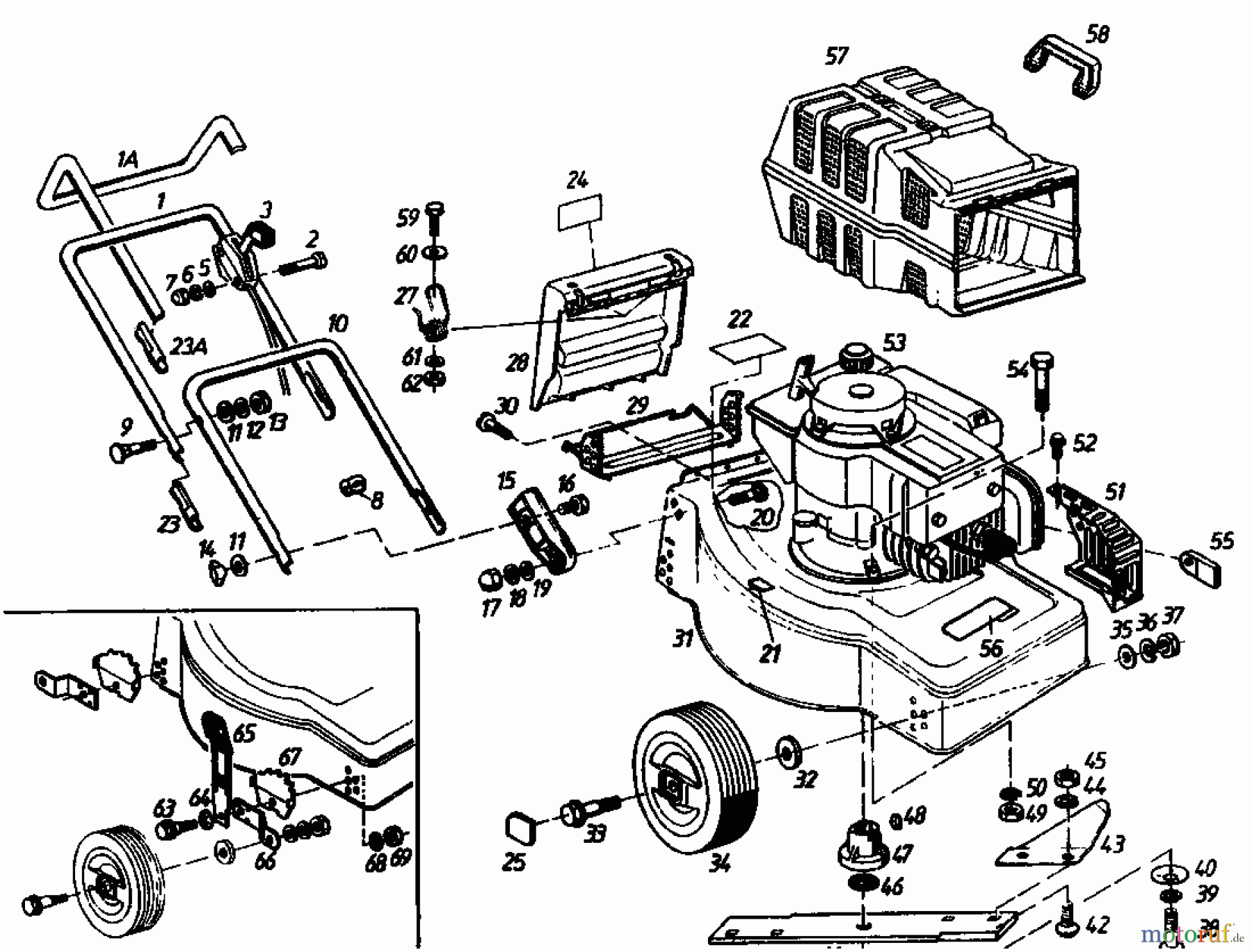  Golf Petrol mower Golf HB 02880.03  (1985) Basic machine