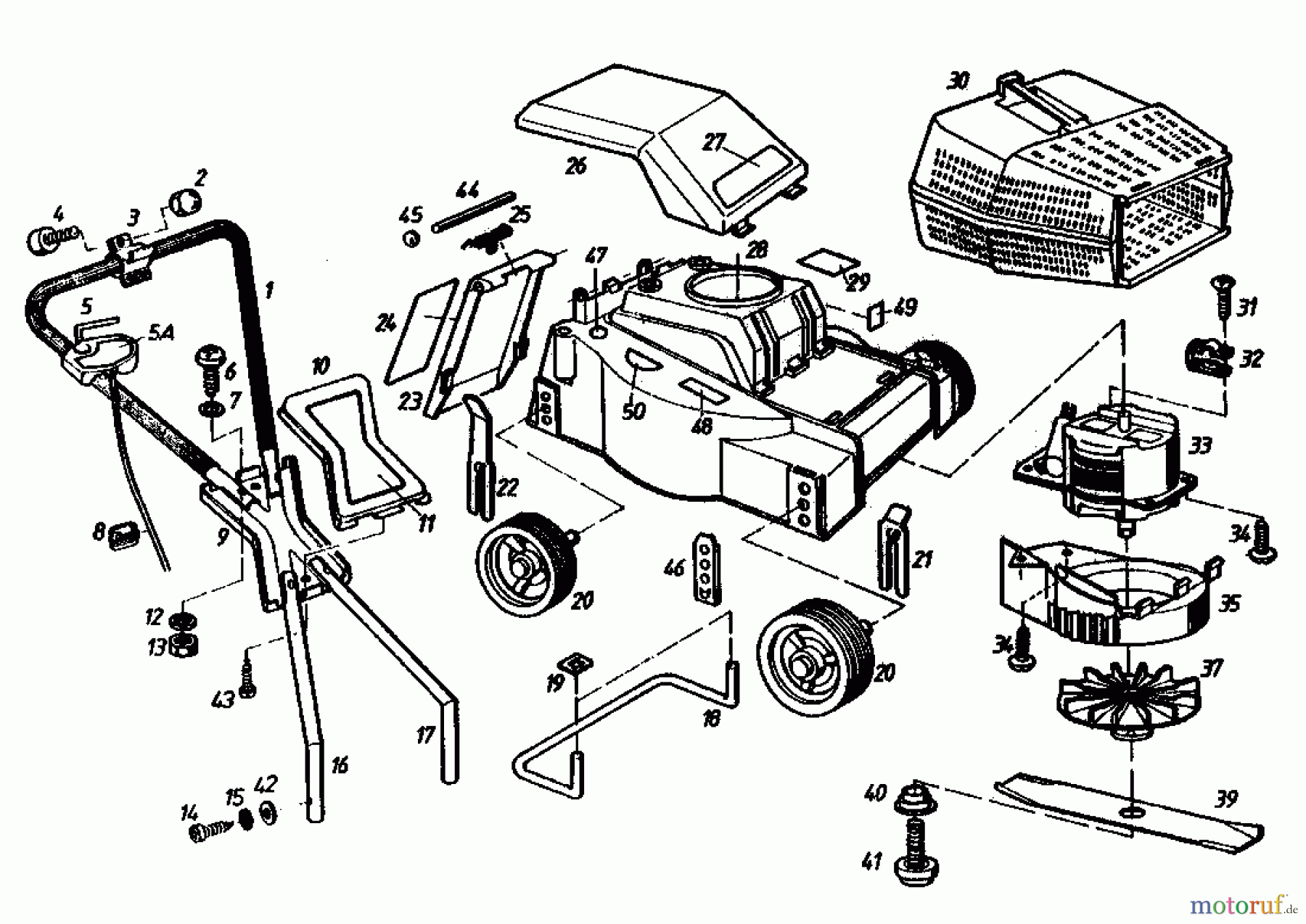  Gutbrod Electric mower HE 32 02872.02  (1985) Basic machine