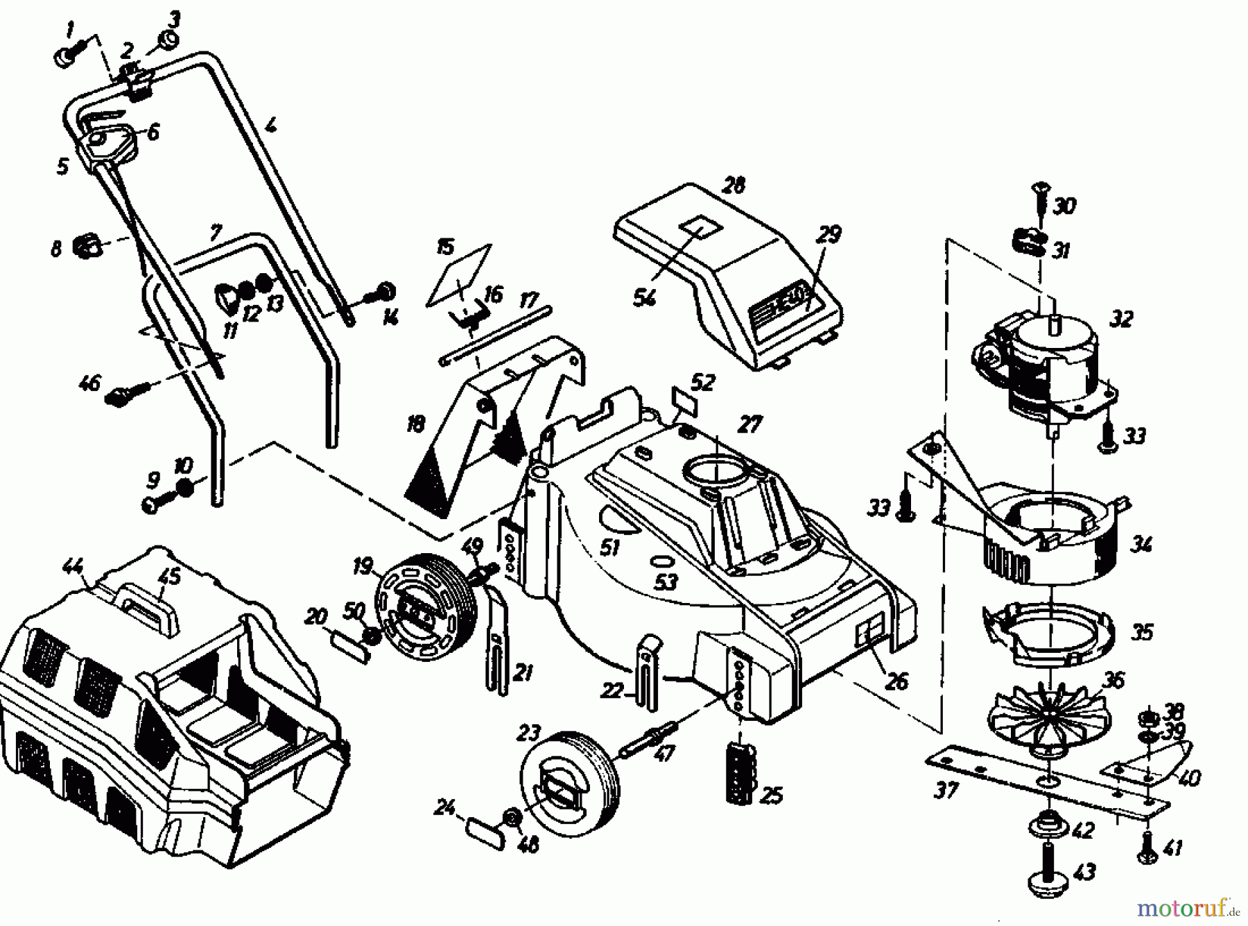  Gutbrod Electric mower HE 40 02889.04  (1986) Basic machine
