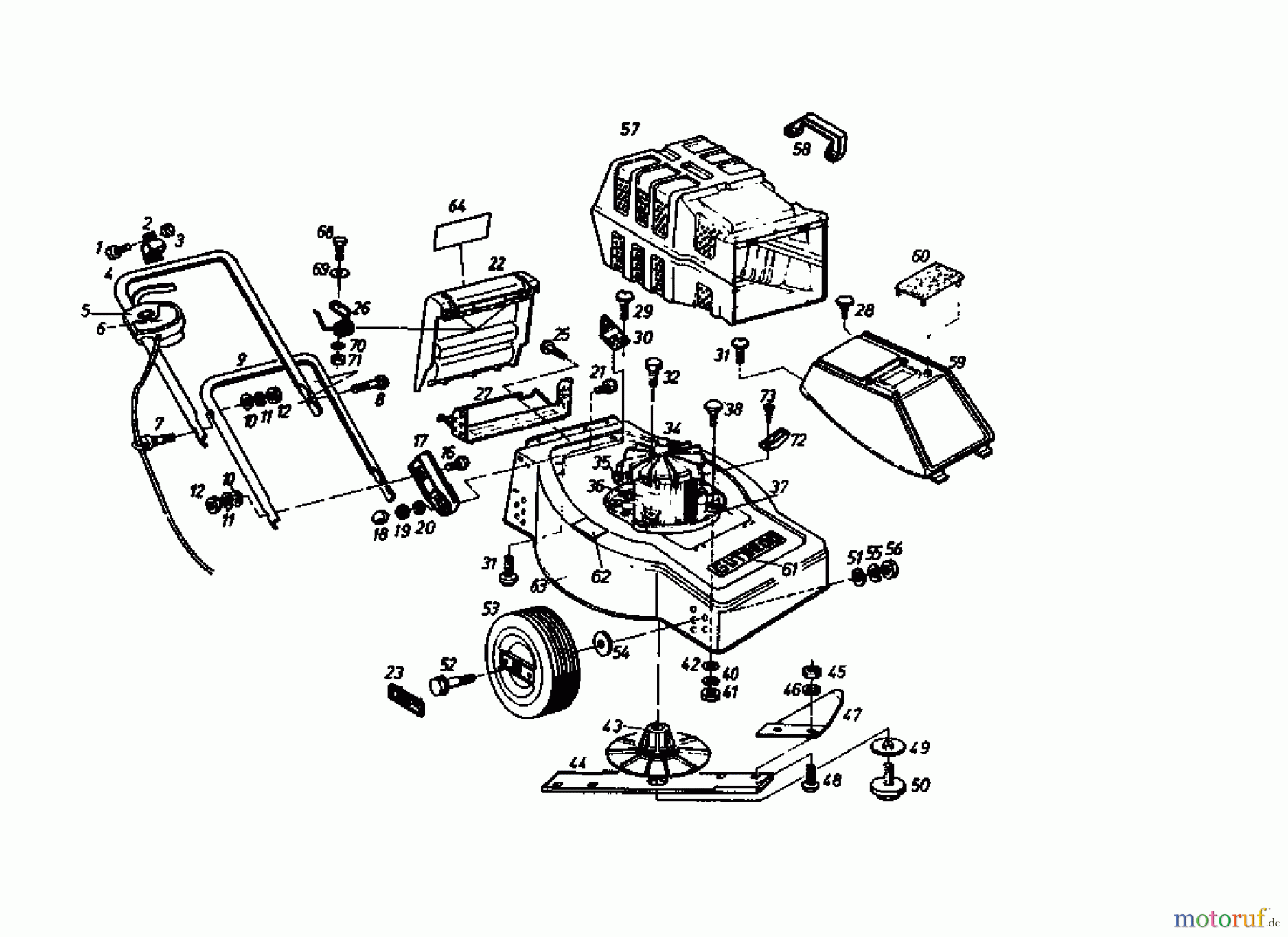  Gutbrod Electric mower TURBO 46 HE 02899.01  (1986) Basic machine