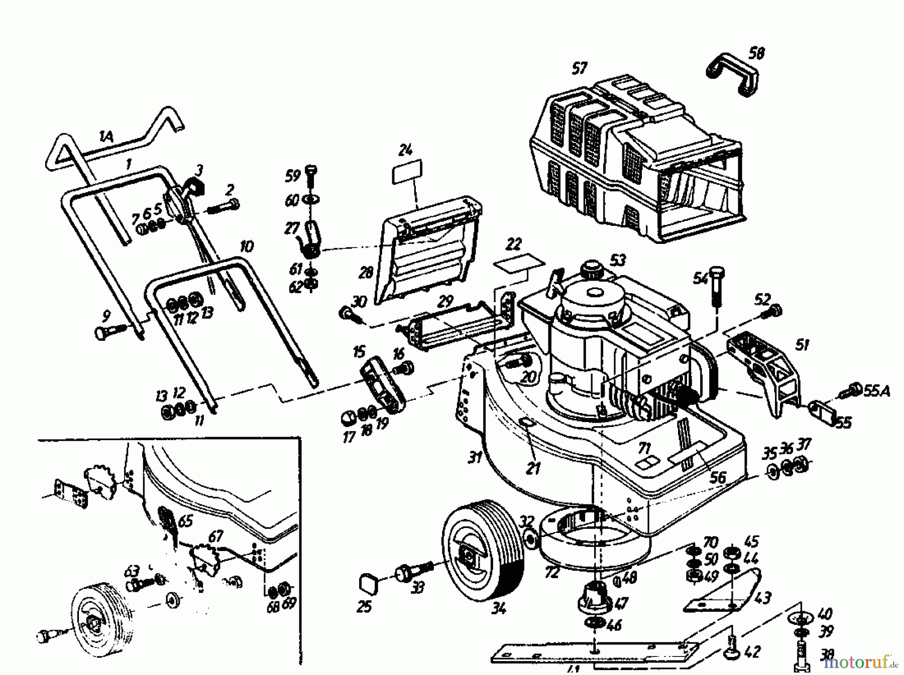  Golf Petrol mower Golf B 02880.01  (1987) Basic machine