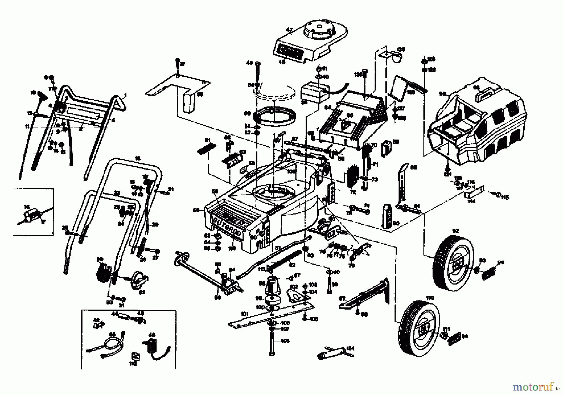 Gutbrod Petrol mower HB 40 LBS 02896.05  (1987) Basic machine