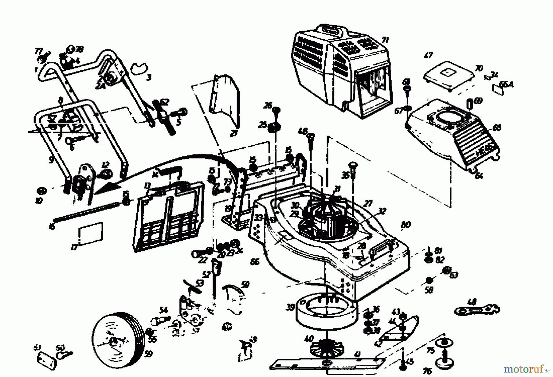  Gutbrod Electric mower HE 46 CH 02865.07  (1988) Basic machine