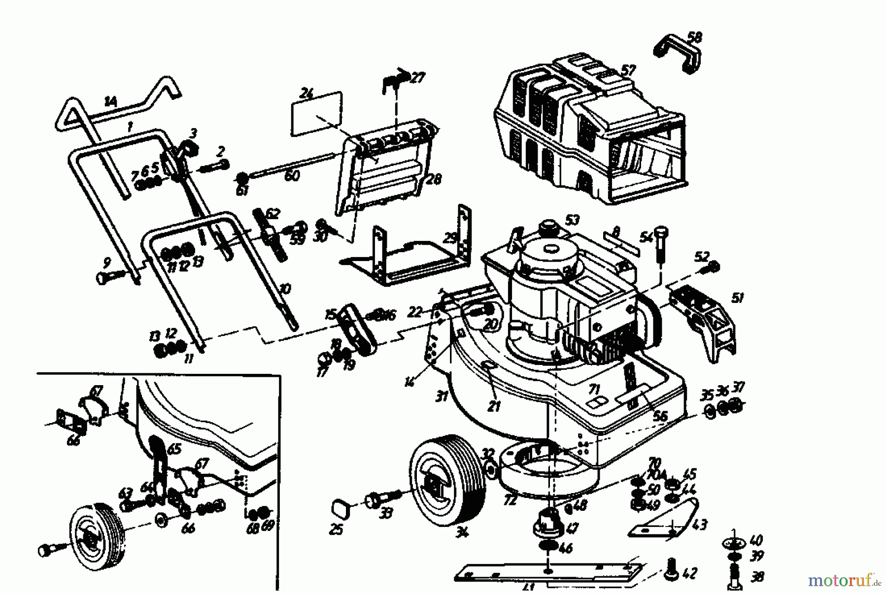  Golf Petrol mower BS 02880.02  (1989) Basic machine