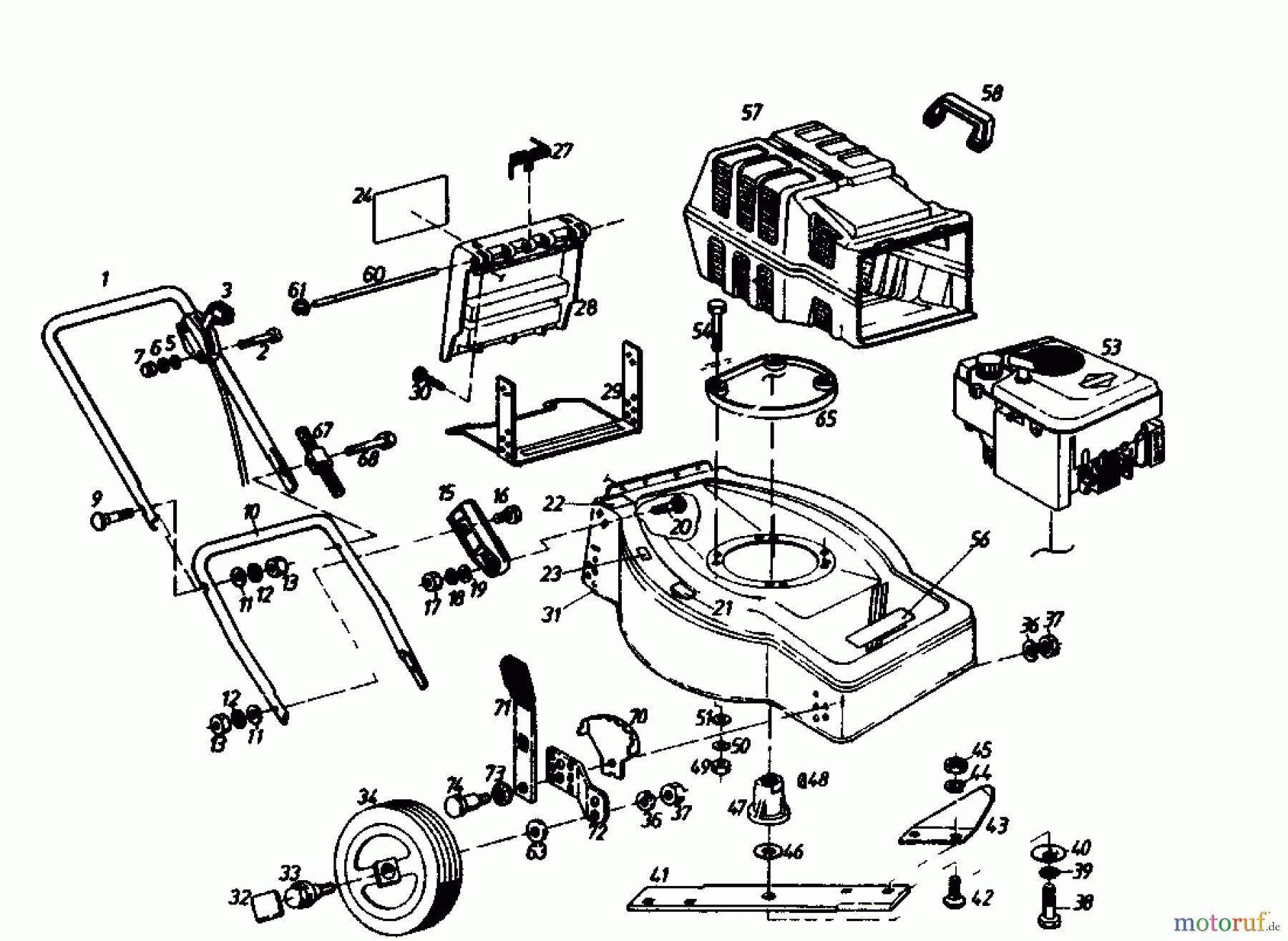  Golf Petrol mower HB-BS 02880.05  (1989) Basic machine