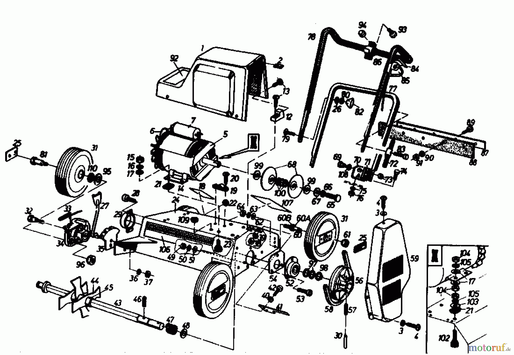 Gutbrod Petrol verticutter VS 40 A 00054.04  (1989) Basic machine
