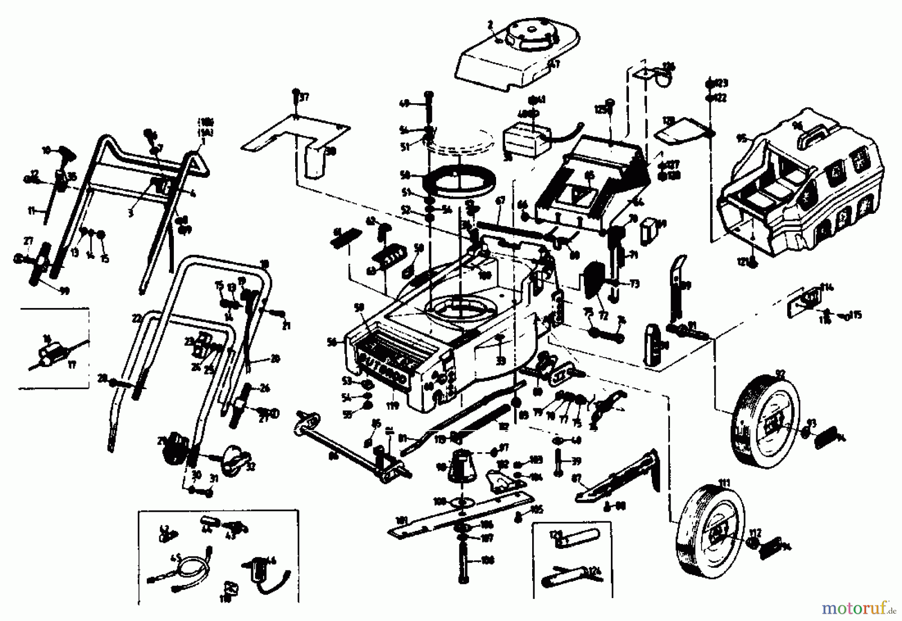  Gutbrod Petrol mower HB 40 BS 02896.04  (1989) Basic machine