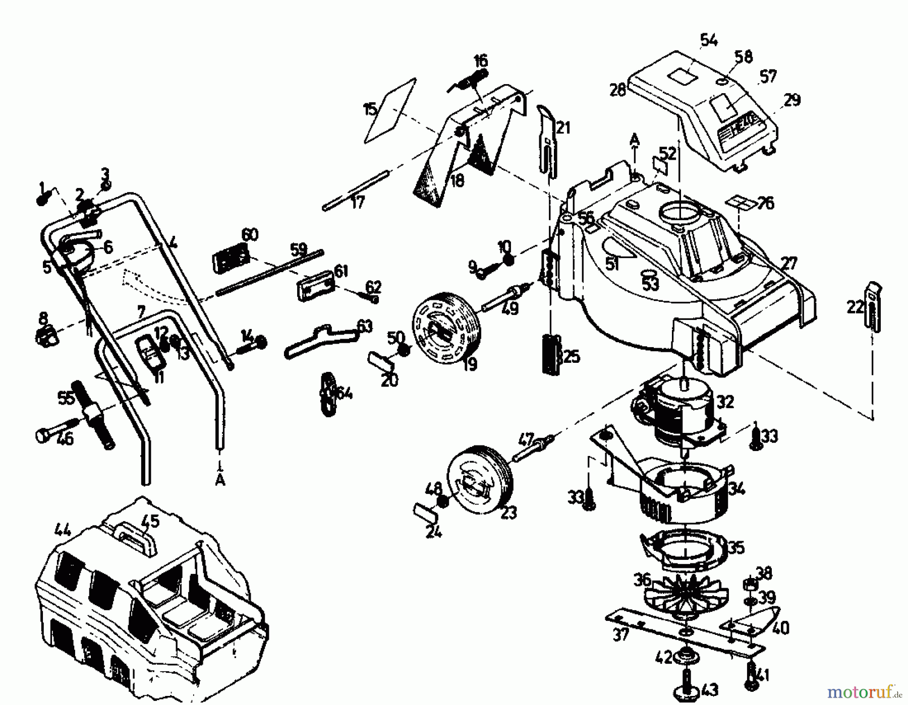  Gutbrod Electric mower HE 40 02889.04  (1989) Basic machine