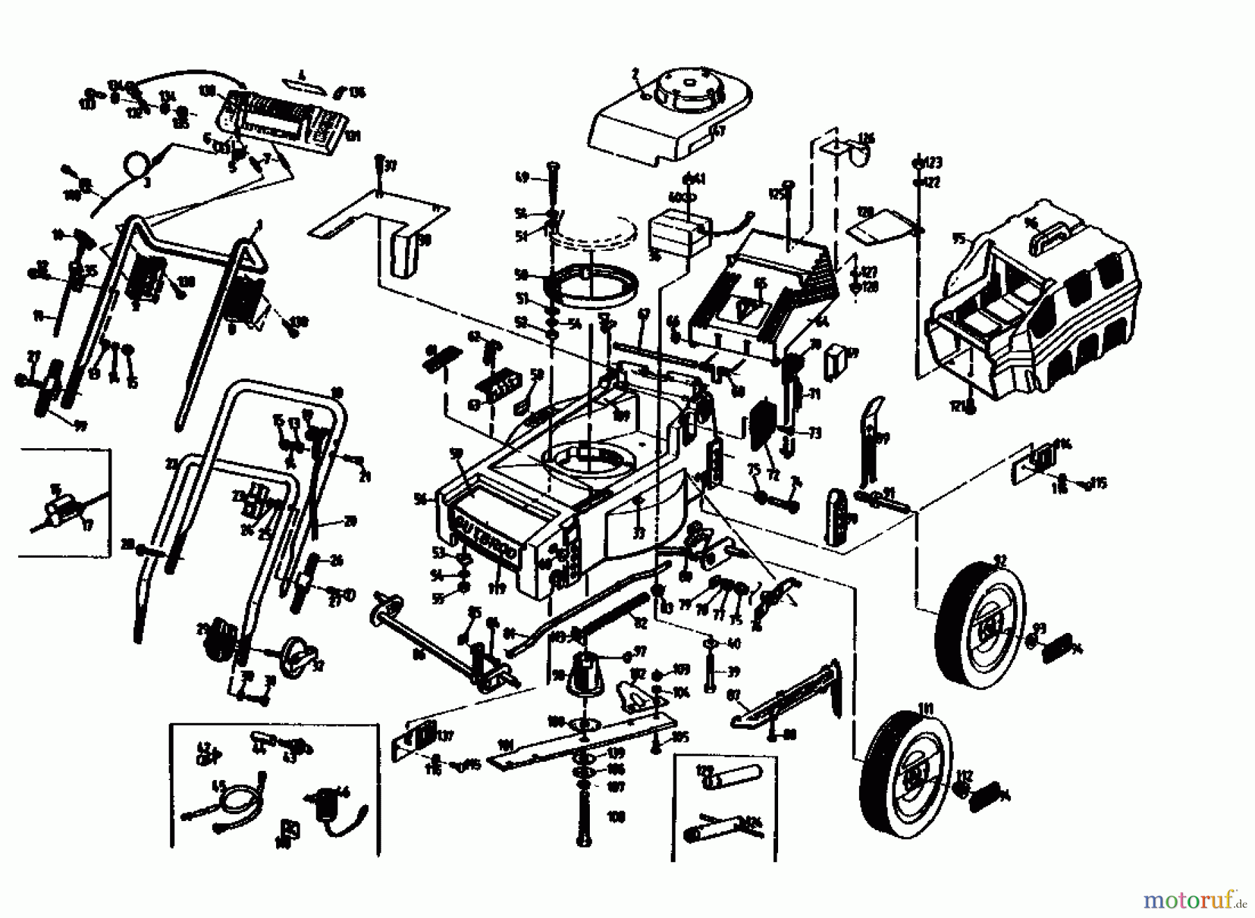  Gutbrod Petrol mower HB 40 BS 02896.04  (1990) Basic machine