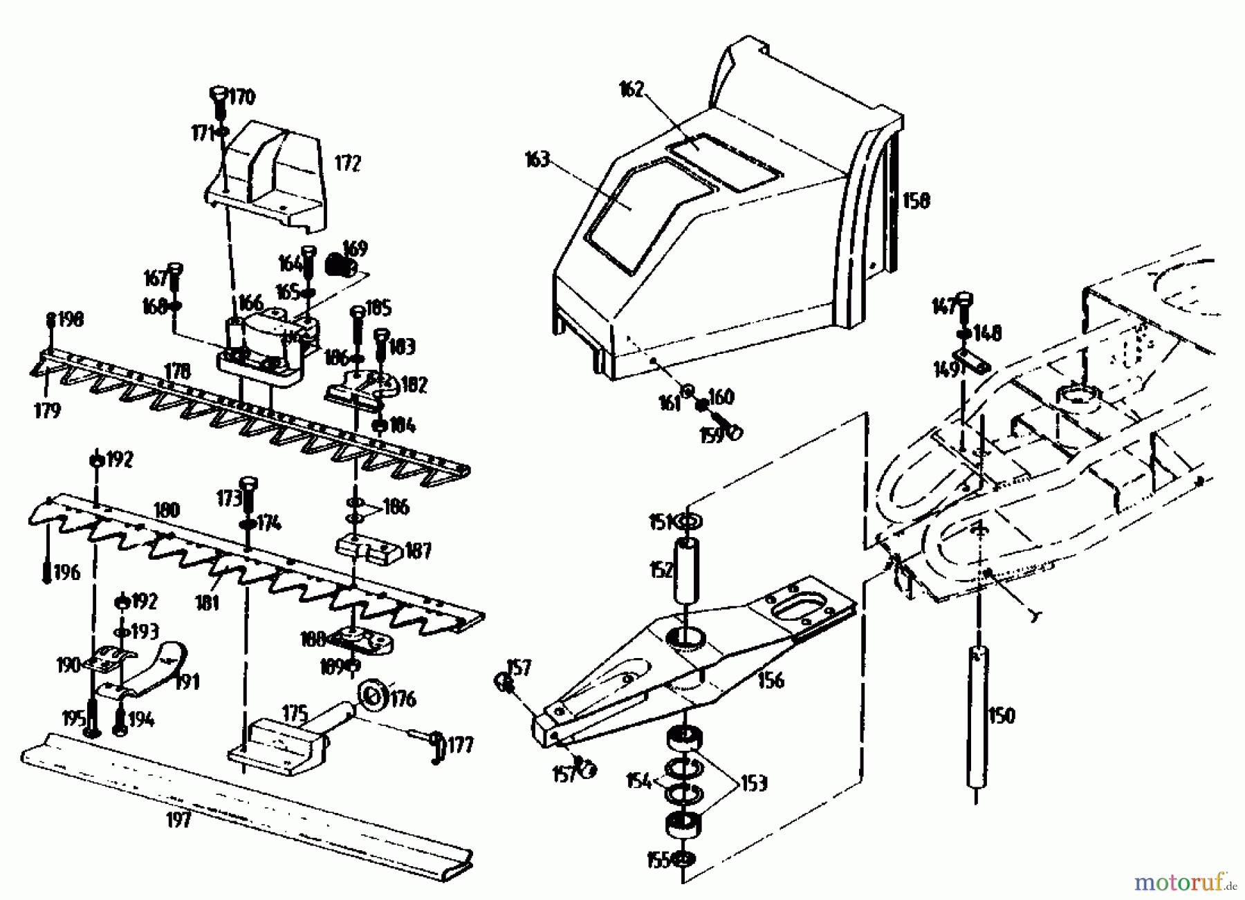  Gutbrod Cutter bar mower BM 710 07515.02  (1990) Cutter bar