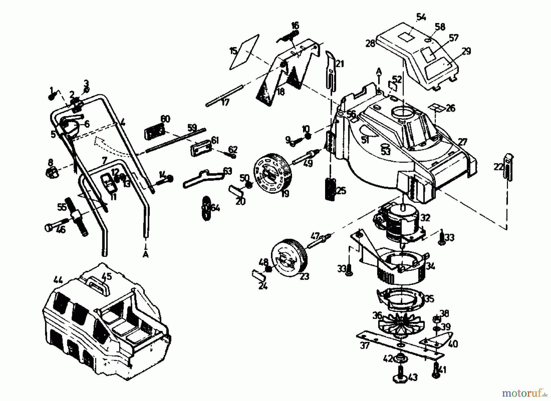  Gutbrod Electric mower HE 40 02889.04  (1990) Basic machine