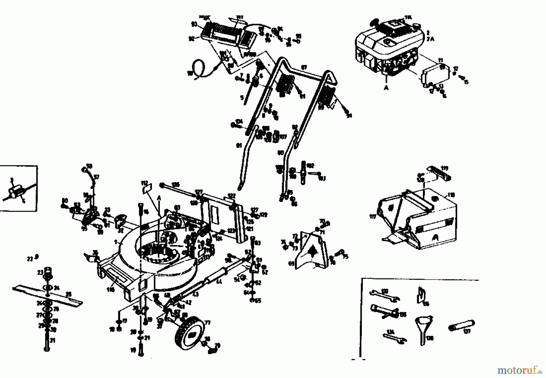  Gutbrod Petrol mower MH 534 04005.02  (1990) Basic machine