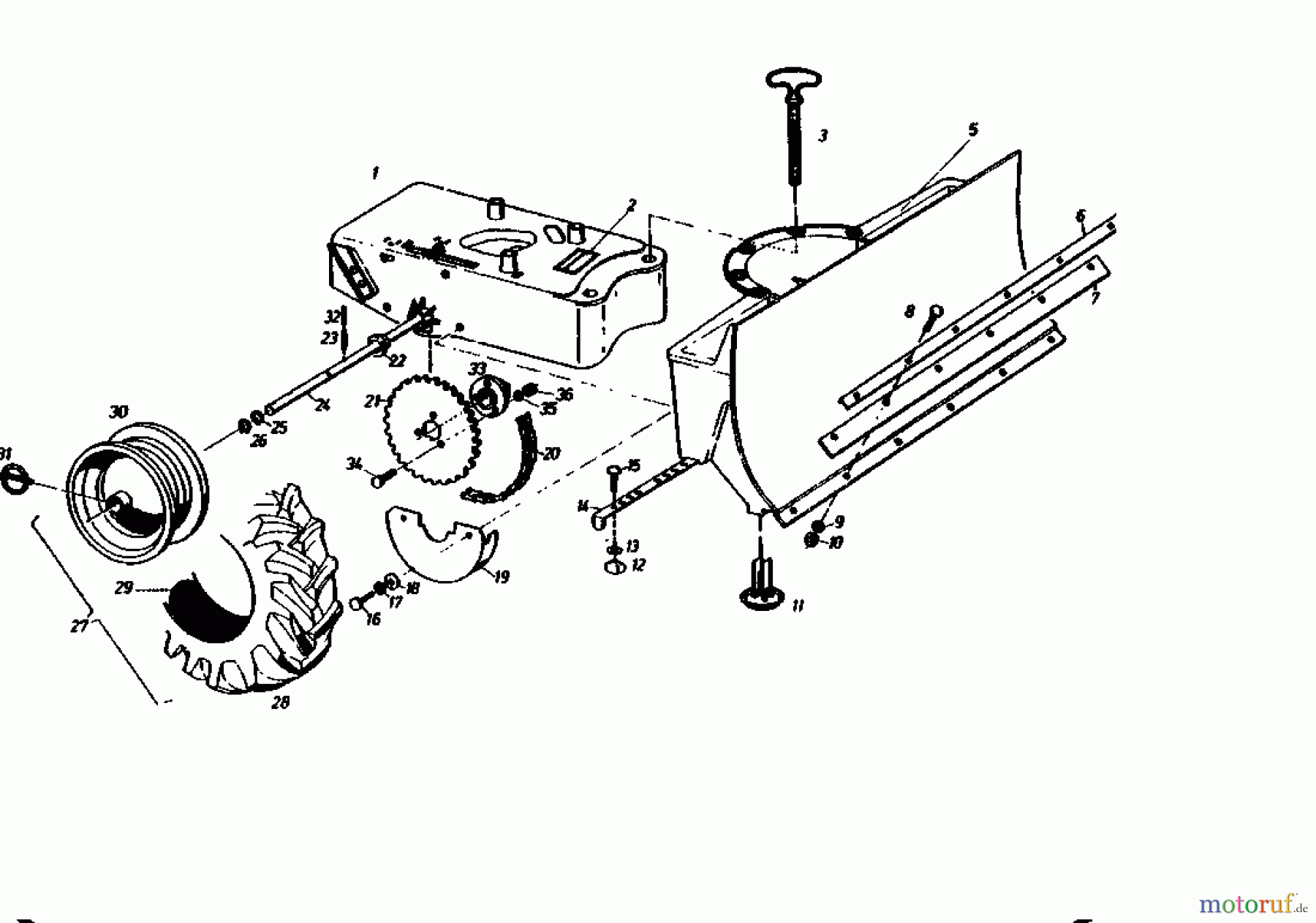  Gutbrod Snow plough SR 800 E 02888.06  (1990) Basic machine