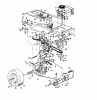 Novotrac NOVOTRAC 11-76 HN 131-639C (1991) Listas de piezas de repuesto y dibujos Drive system, Engine pulley, Pedal, Rear wheels
