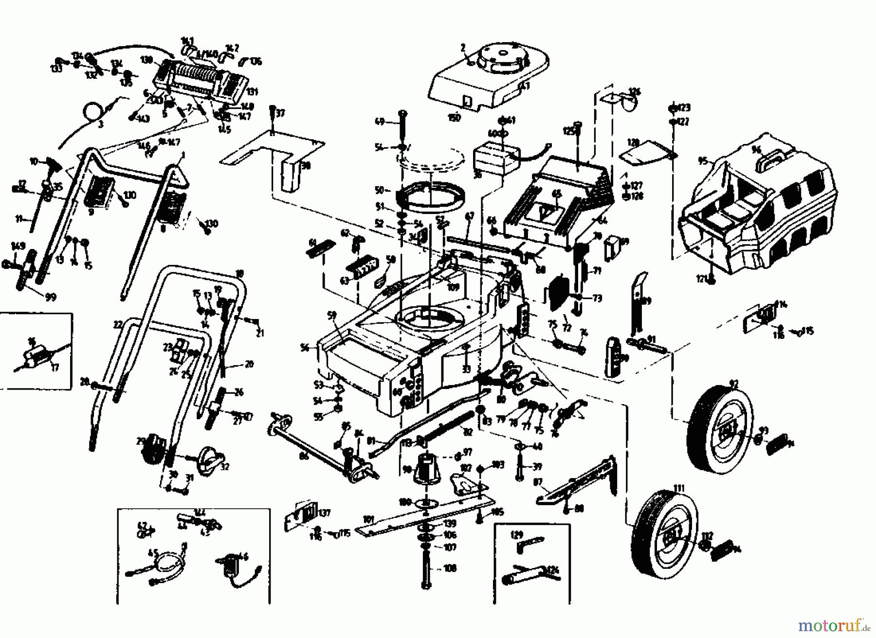  Gutbrod Petrol mower HB 40 BS 02896.04  (1991) Basic machine