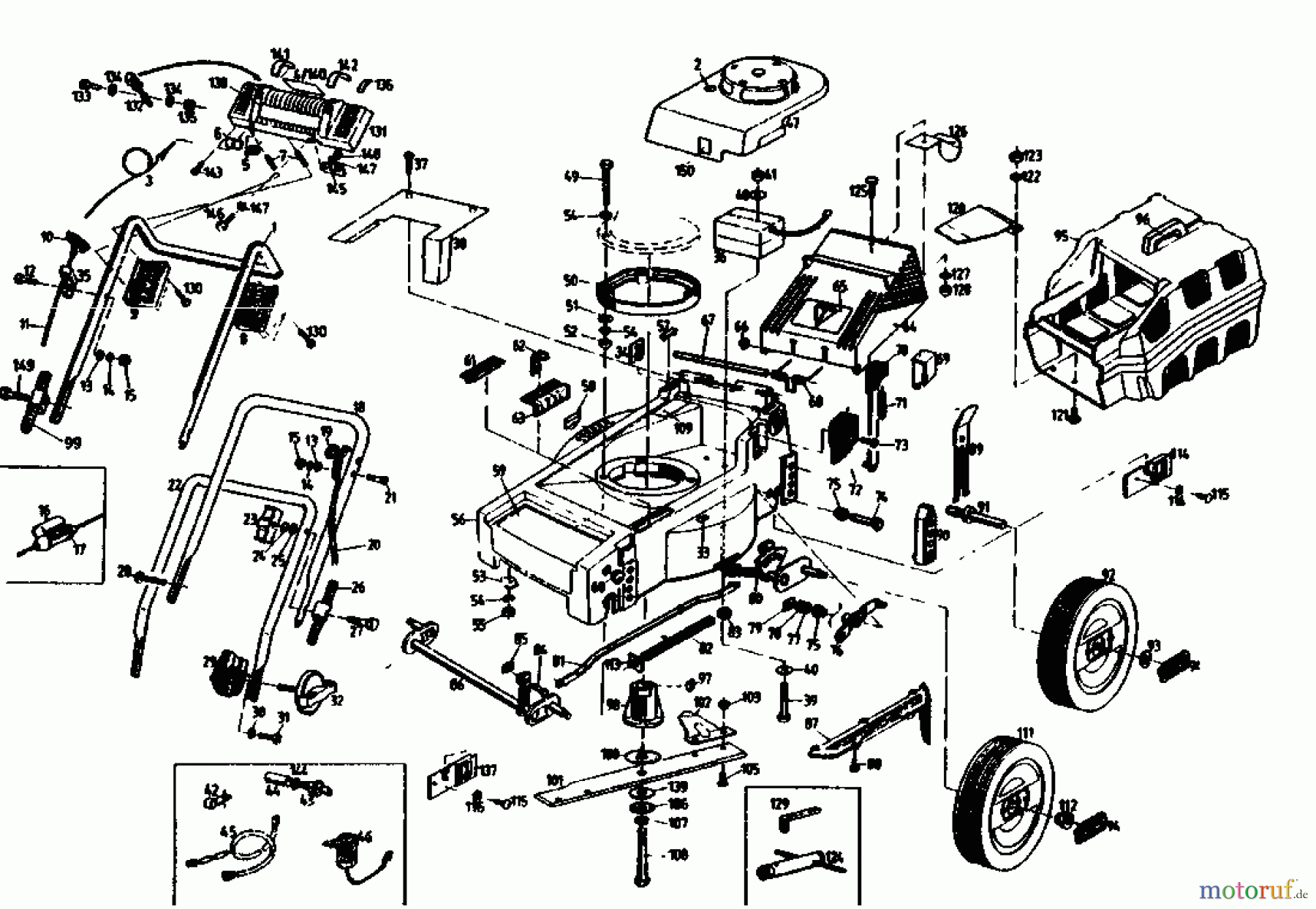  Gutbrod Petrol mower HB 40 L 02896.02  (1991) Basic machine
