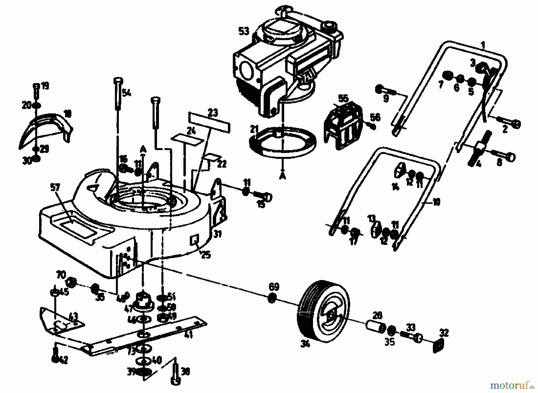  Golf Petrol mower 248 S 4 02670.01  (1991) Basic machine