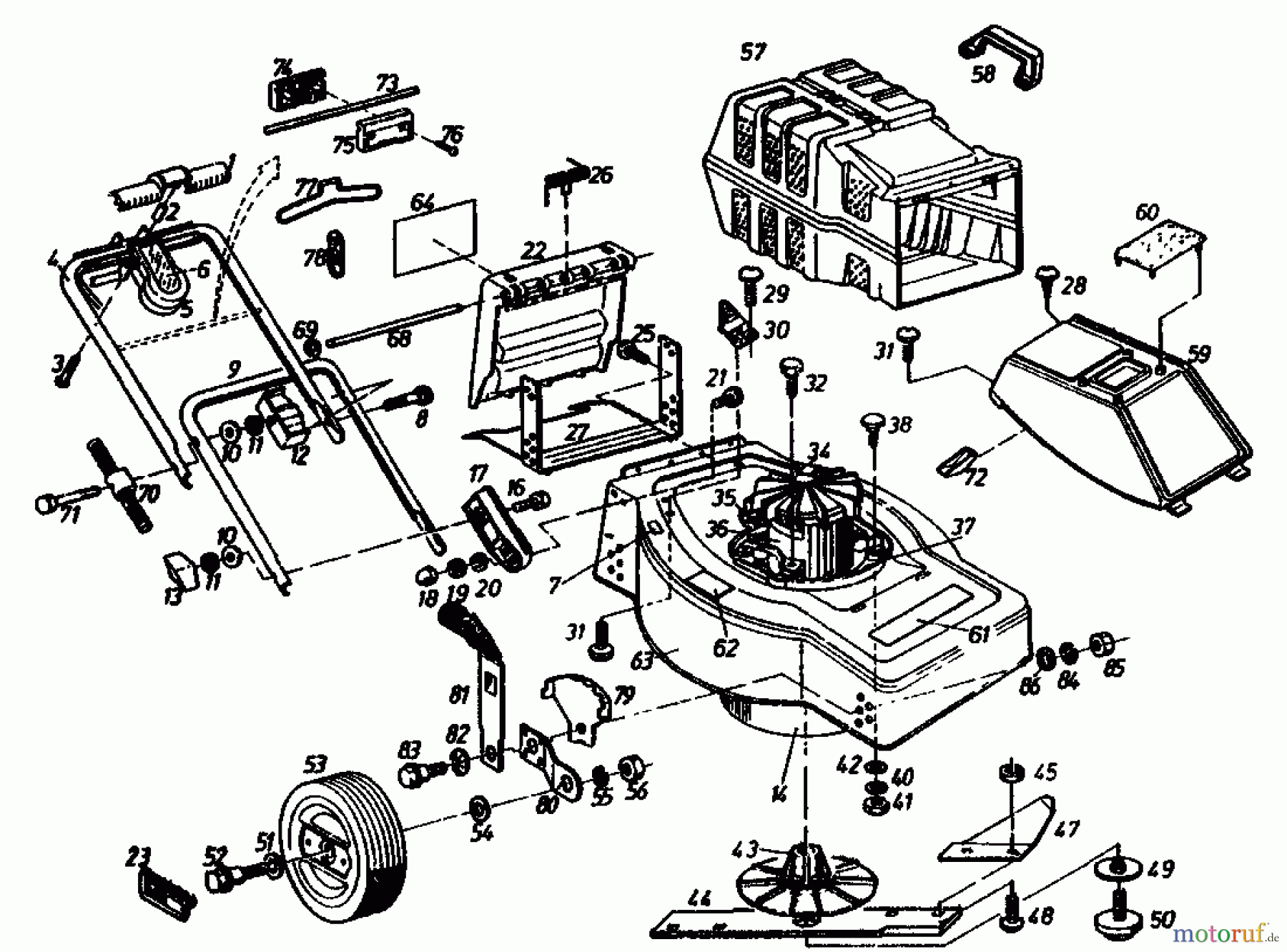 Gutbrod Electric mower TURBO HE 02899.04  (1991) Basic machine