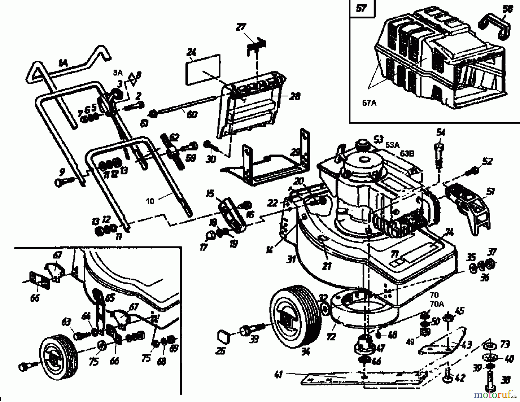  Golf Petrol mower HBL 02880.04  (1991) Basic machine