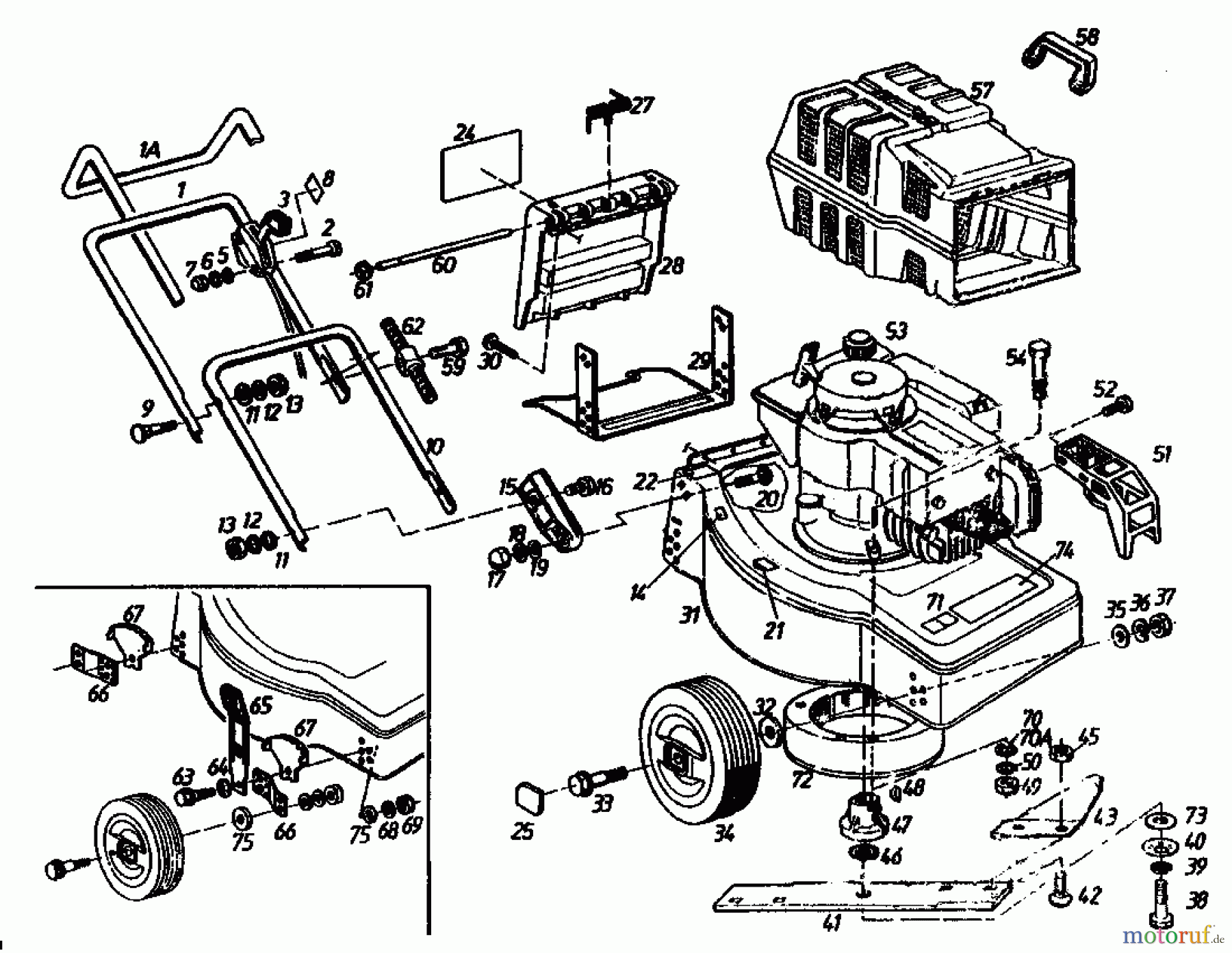  Golf Petrol mower Golf B 02880.01  (1991) Basic machine