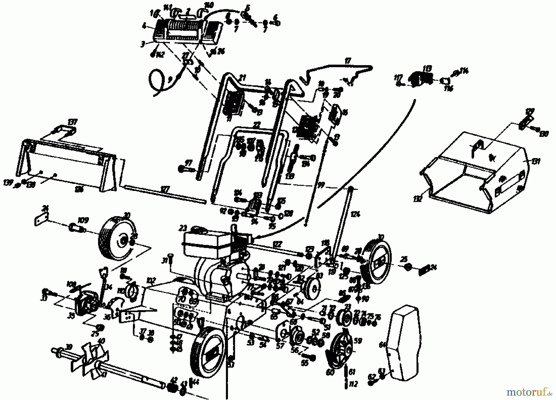  Gutbrod Petrol verticutter MV 404 04010.01  (1991) Basic machine