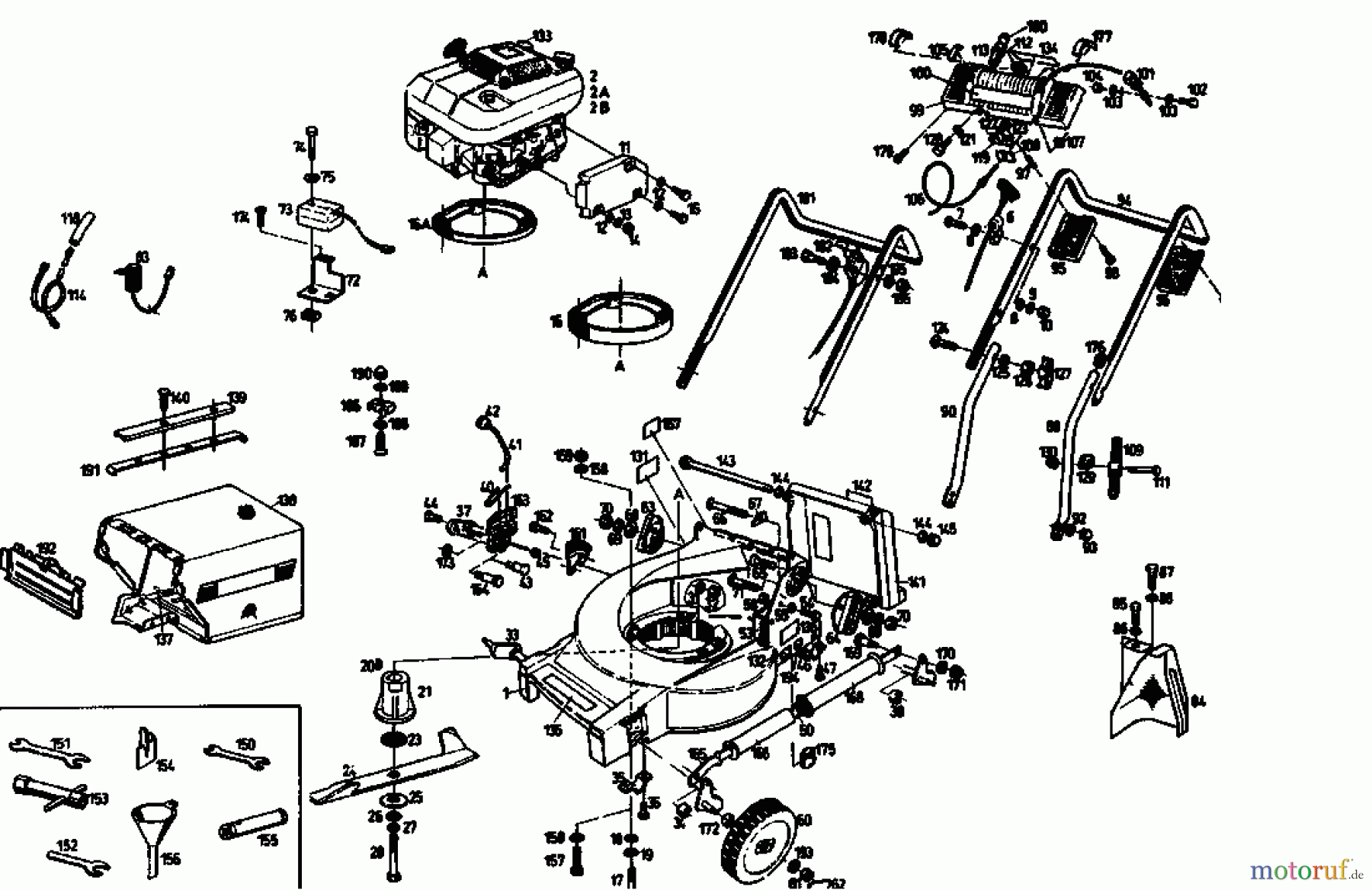  Gutbrod Petrol mower MH 454 E 04004.06  (1992) Basic machine