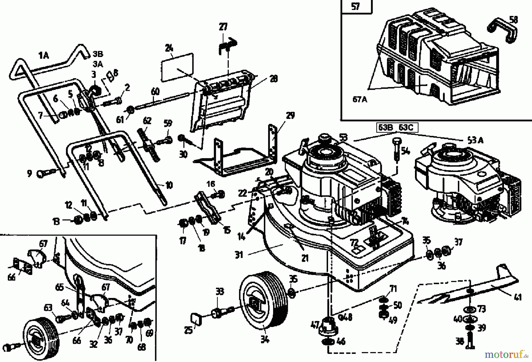  Golf Petrol mower Golf HBL 02813.05  (1993) Basic machine