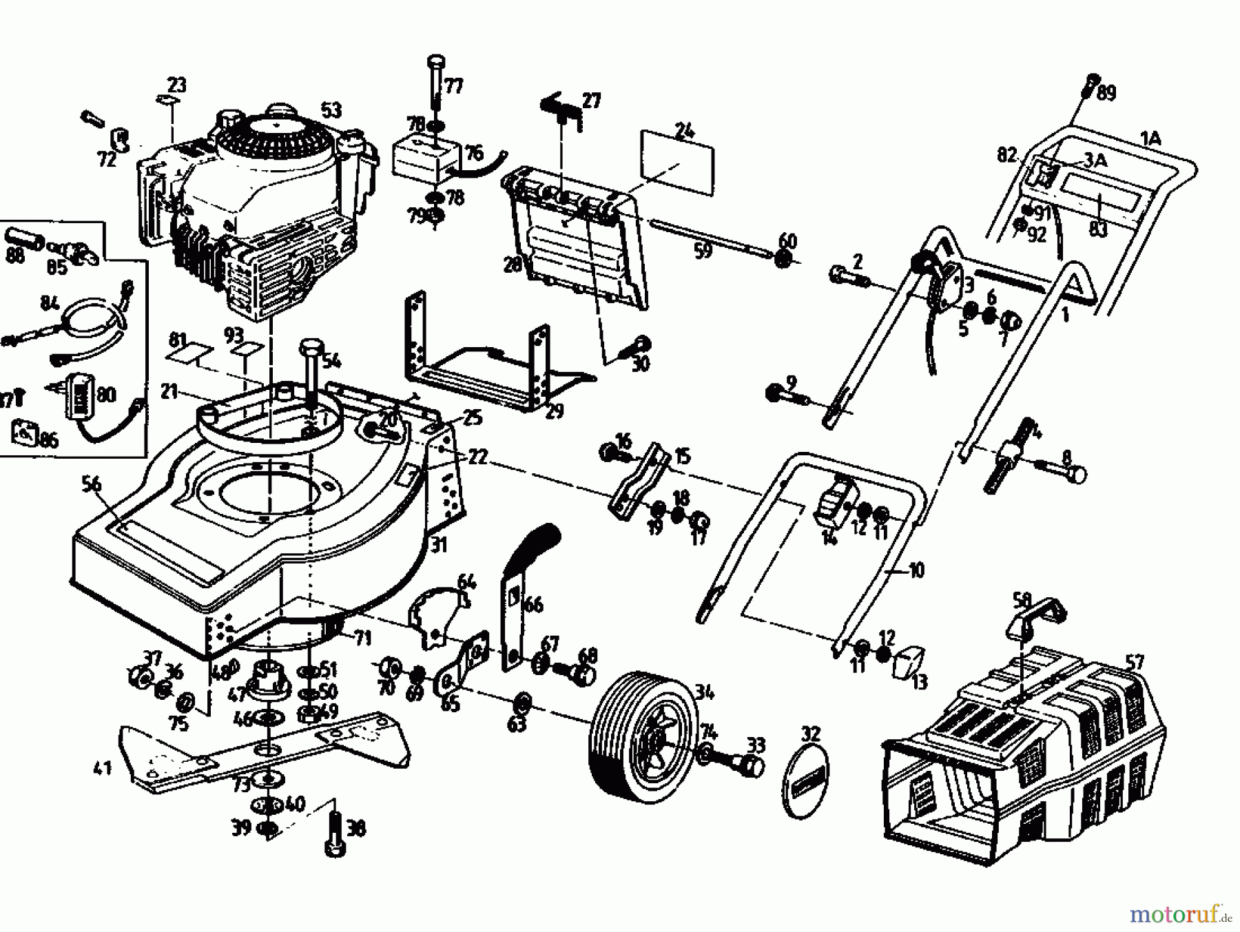  Gutbrod Petrol mower TURBO HBS 02893.06  (1993) Basic machine