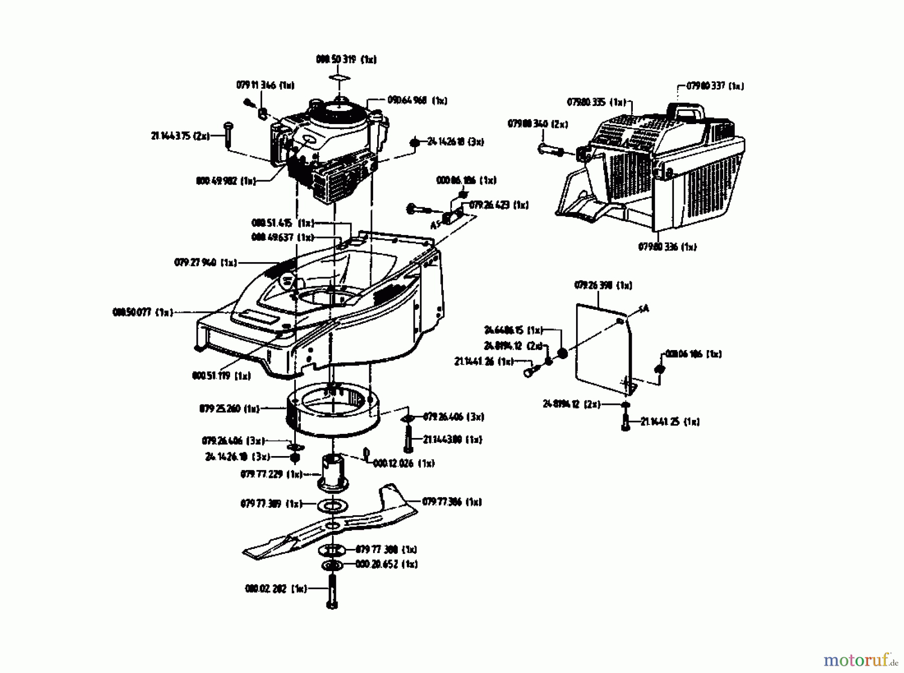  Gutbrod Petrol mower HB 48 L 02814.01  (1993) Basic machine