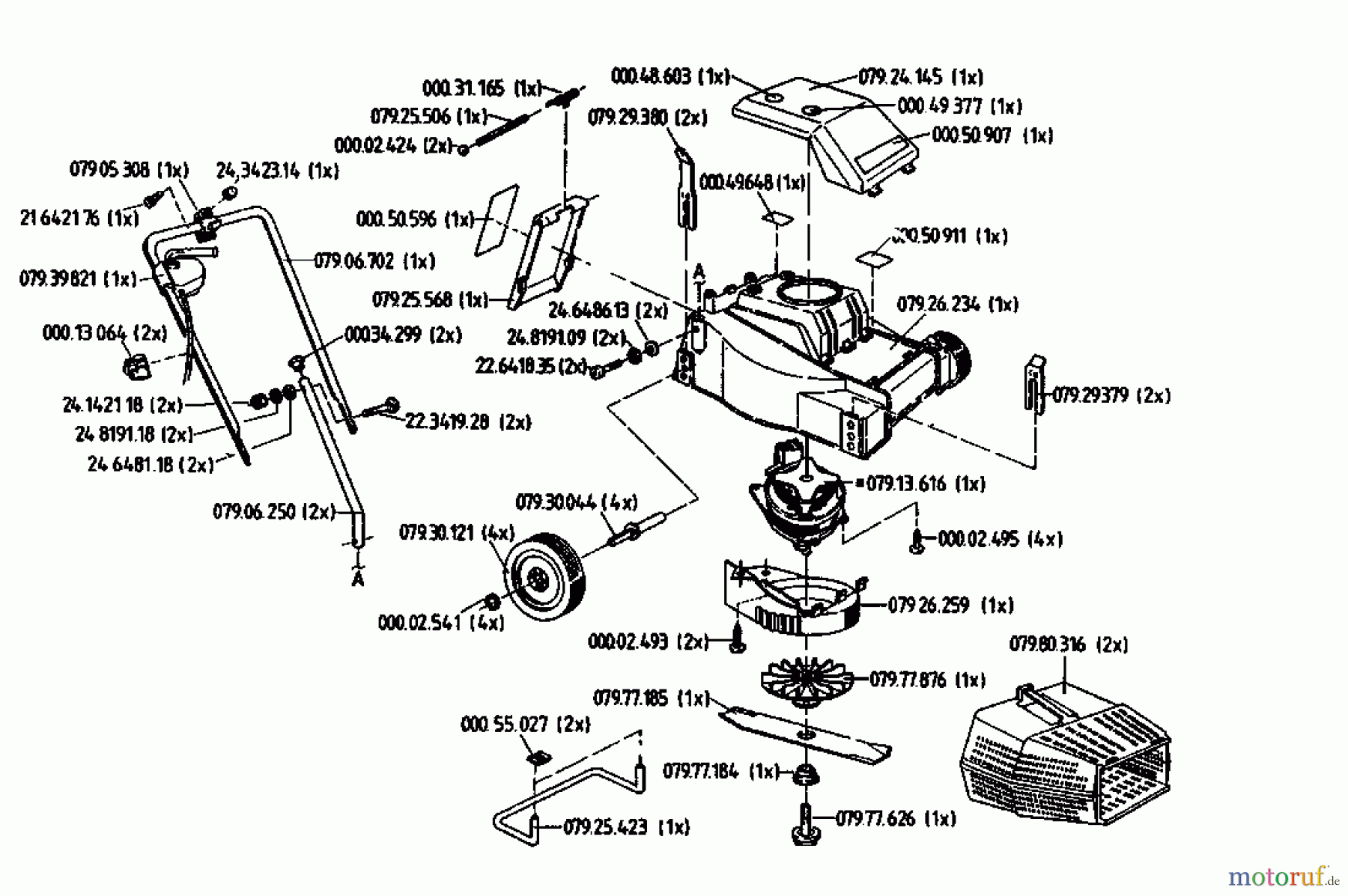 Gutbrod Electric mower Darling 02810.07  (1993) Basic machine