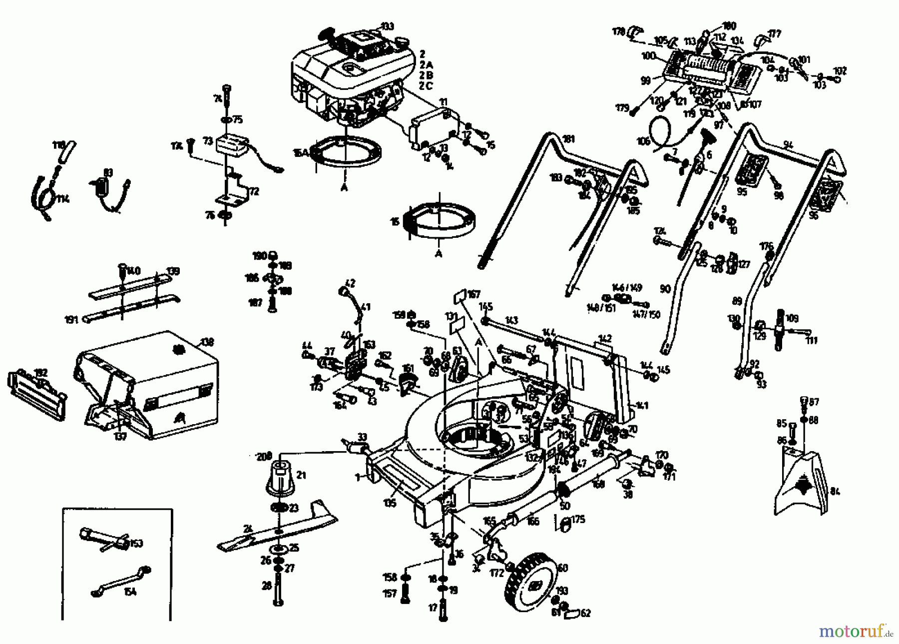  Gutbrod Petrol mower MH 454 T 04004.04  (1993) Basic machine