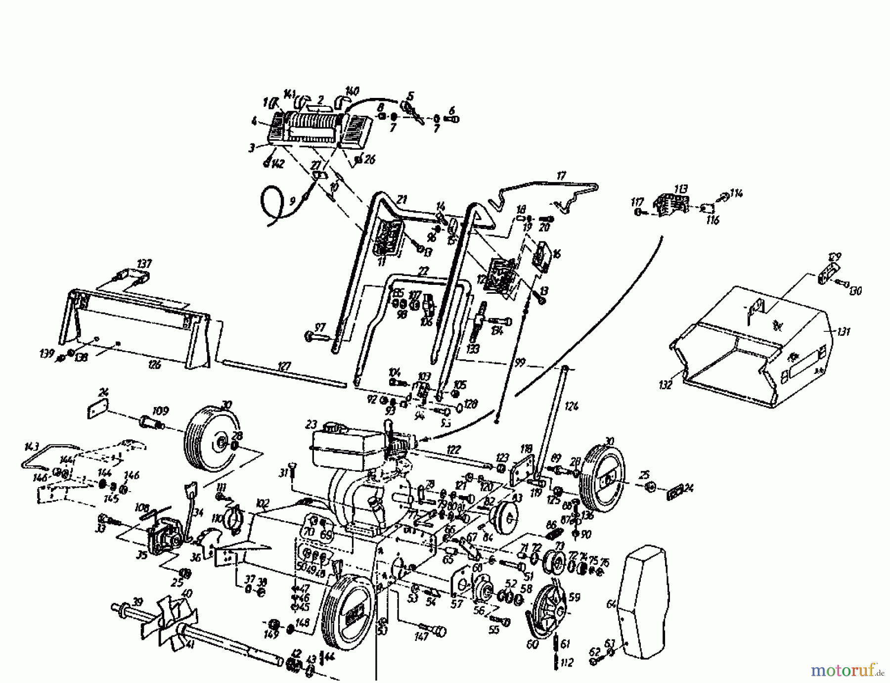  Gutbrod Petrol verticutter MV 404 04010.01  (1993) Basic machine