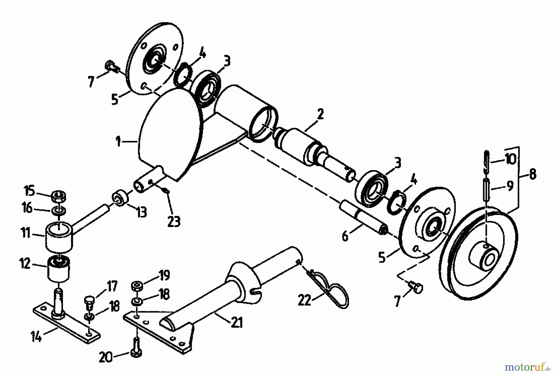  Gutbrod Cutter bar mower BM 91 07517.02  (1994) Cutting drive