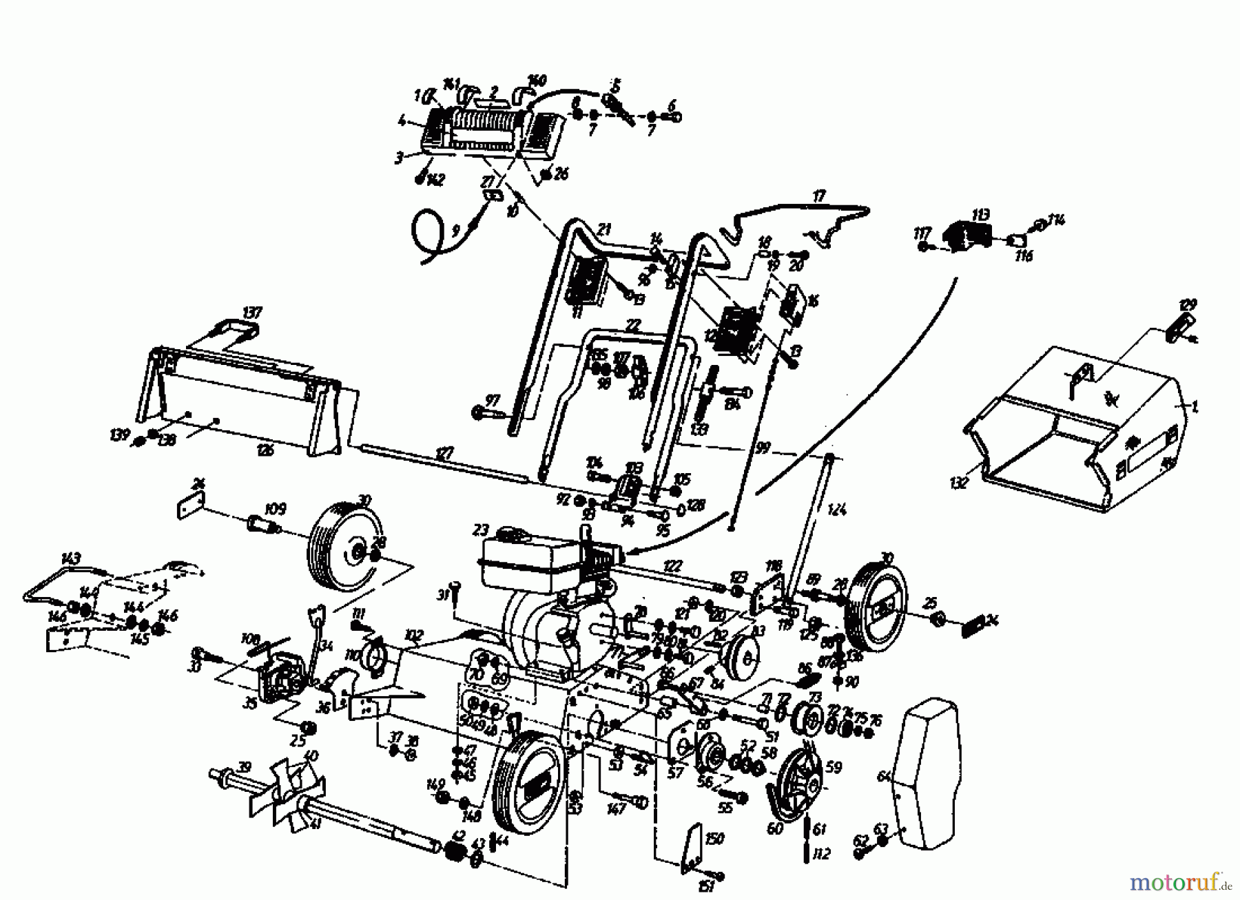  Gutbrod Petrol verticutter MV 404 04010.01  (1994) Basic machine
